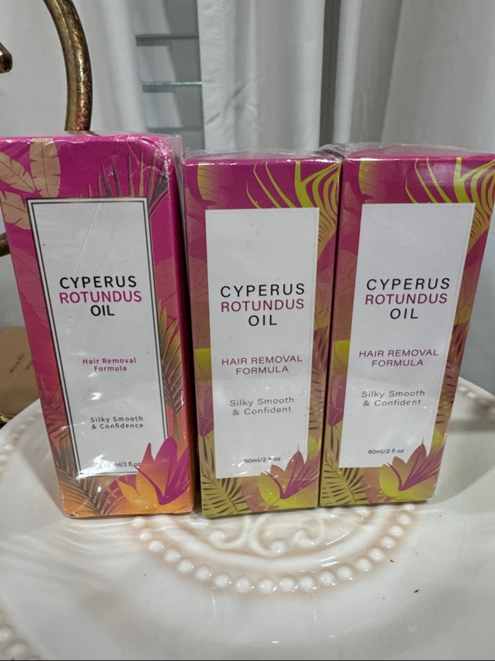 Cyperus Rotundus Oil Hair Removal Formula - 3 pack